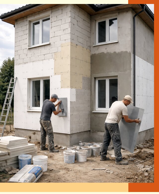 Утепление дома из газобетона в Тутаеве от 4403 руб./м² — заказать у ТепломастерТтв