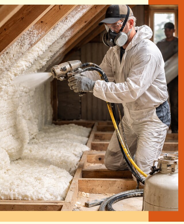 Утепление чердака ППУ в Тутаеве от 9037 руб./м2 — услуга под ключ | ТепломастерТтв